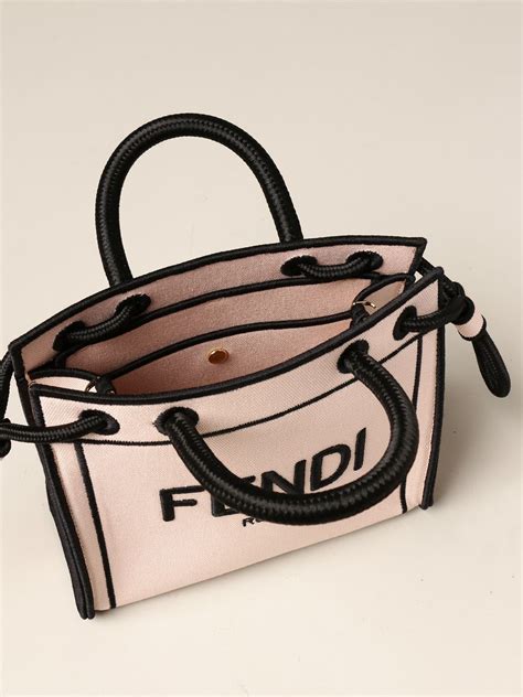 pink fendi crossbody canvas print